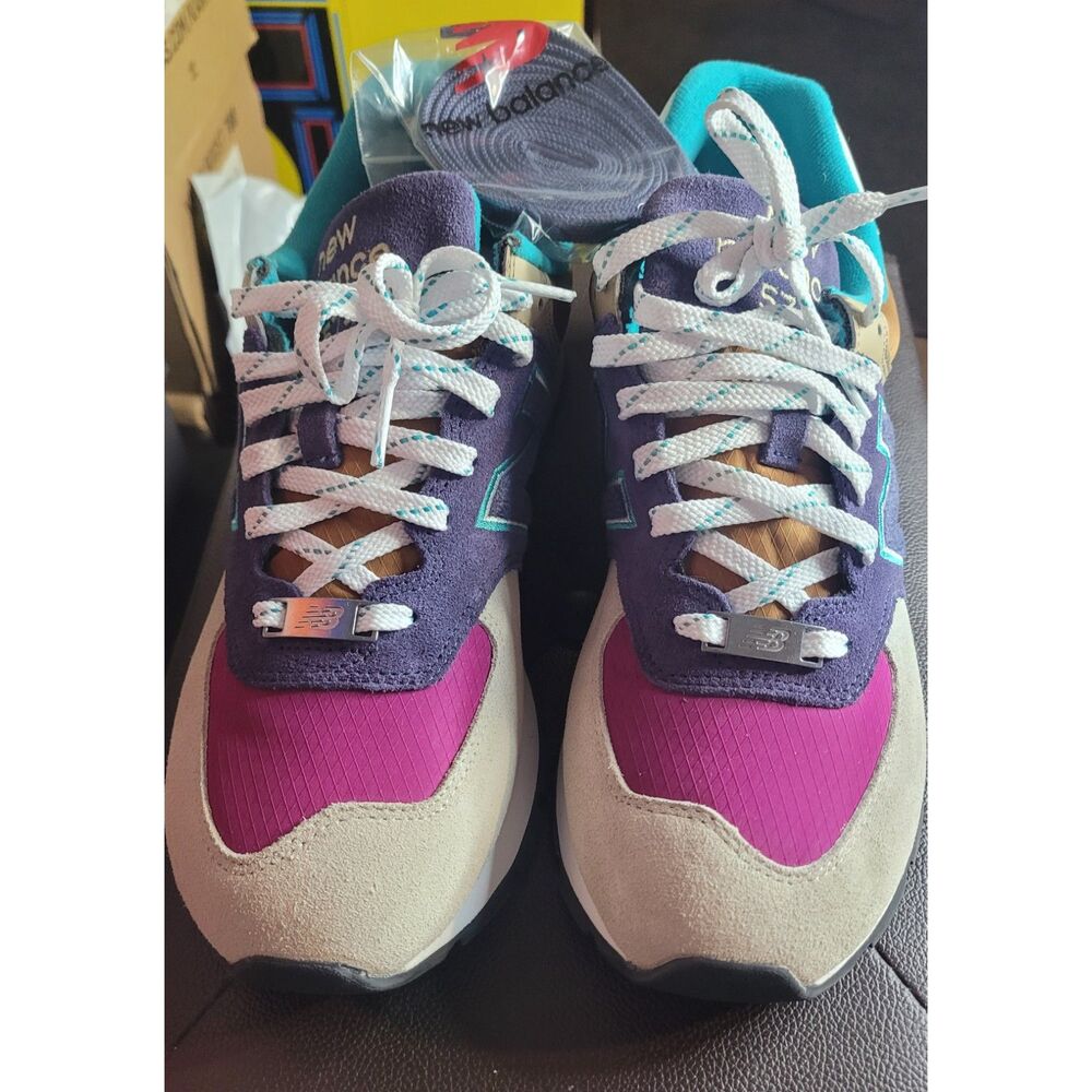 New Balance 574 Rugged ML574DWO Blue Brown Multi Men's Size 10 Sneakers NWB - Picture 3 of 7